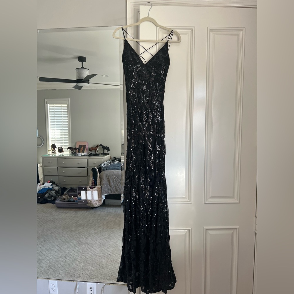 Windsor Black Sequin Maxi Dress